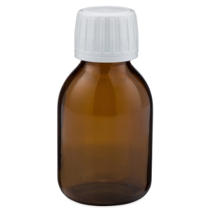 Butelka jałowa  SZKLANA 40 ml z nakrętką