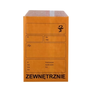 Torebka recepturowa pomarańczowa 120x170mm x 100 szt.
